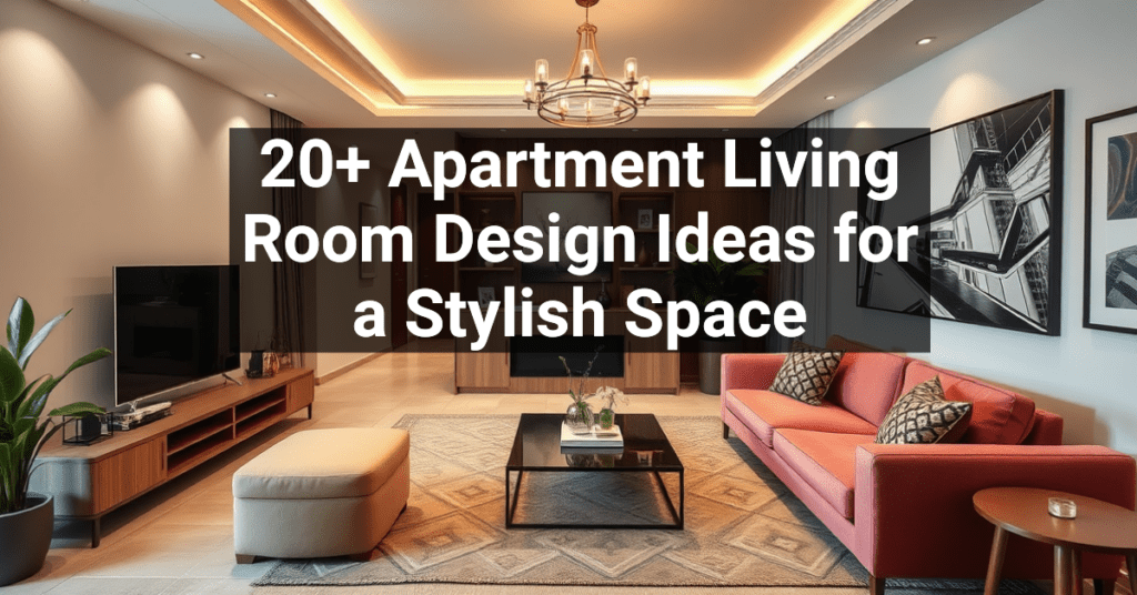 20+ Apartment Living Room Design Ideas for a Stylish Space