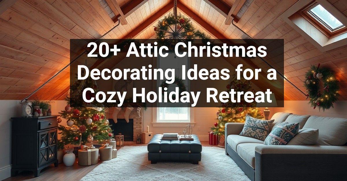 20+ Attic Christmas Decorating Ideas for a Cozy Holiday Retreat