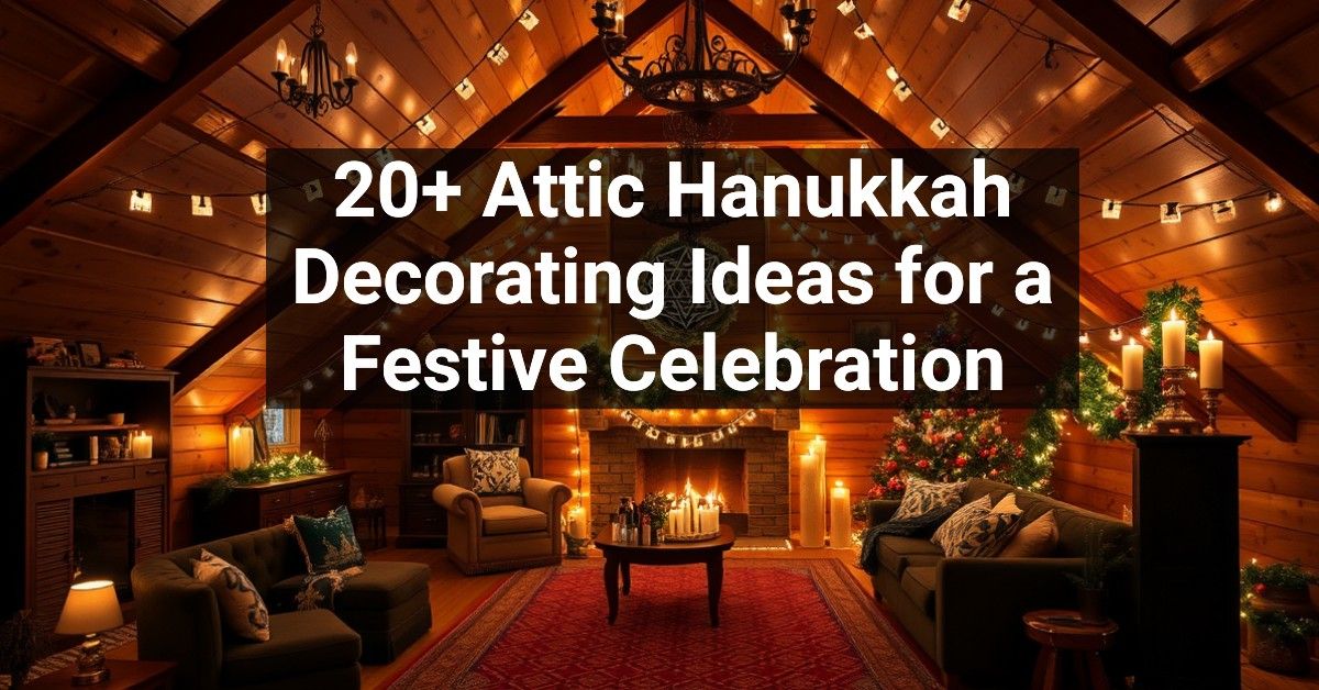 20+ Attic Hanukkah Decorating Ideas for a Festive Celebration