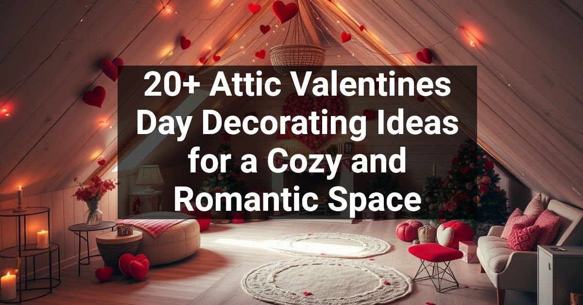 20+ Attic Valentines Day Decorating Ideas for a Cozy and Romantic Space