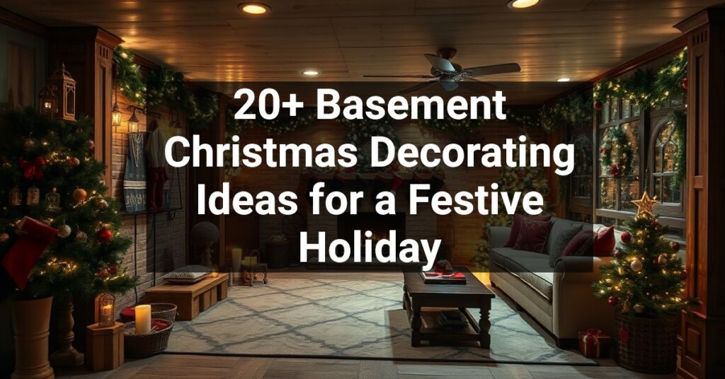 20+ Basement Christmas Decorating Ideas for a Festive Holiday