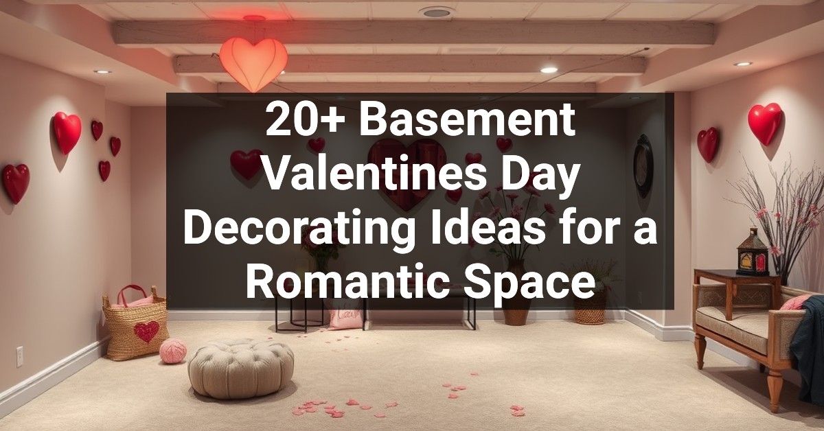 20+ Basement Valentines Day Decorating Ideas for a Romantic Space