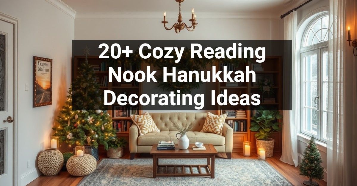 20+ Cozy Reading Nook Hanukkah Decorating Ideas