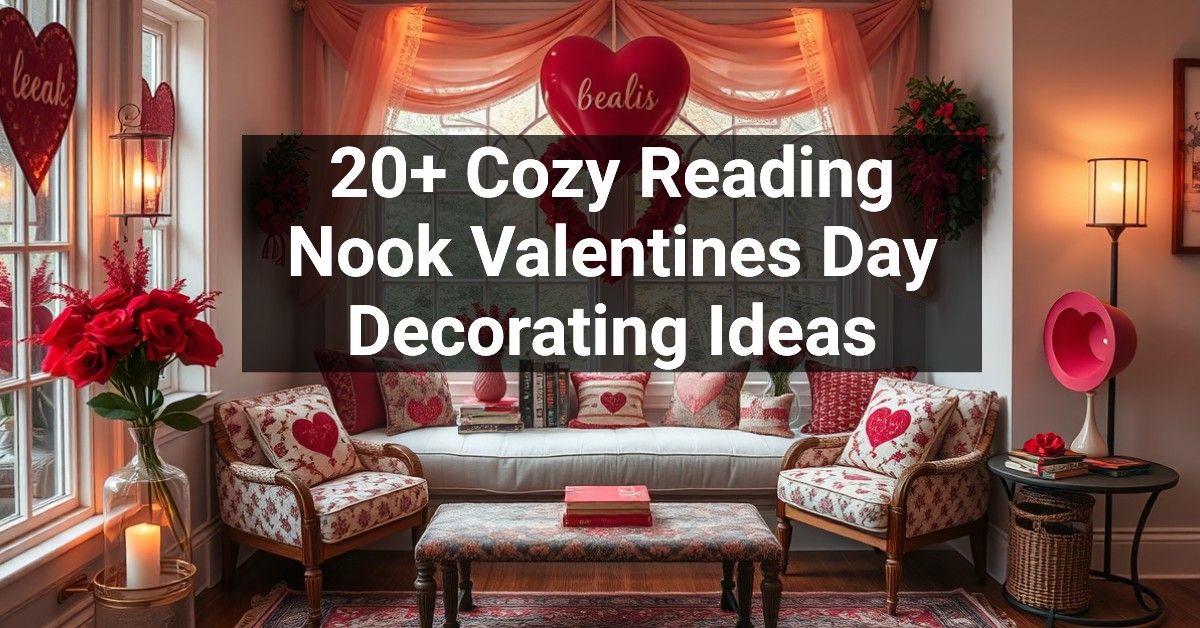 20+ Cozy Reading Nook Valentines Day Decorating Ideas