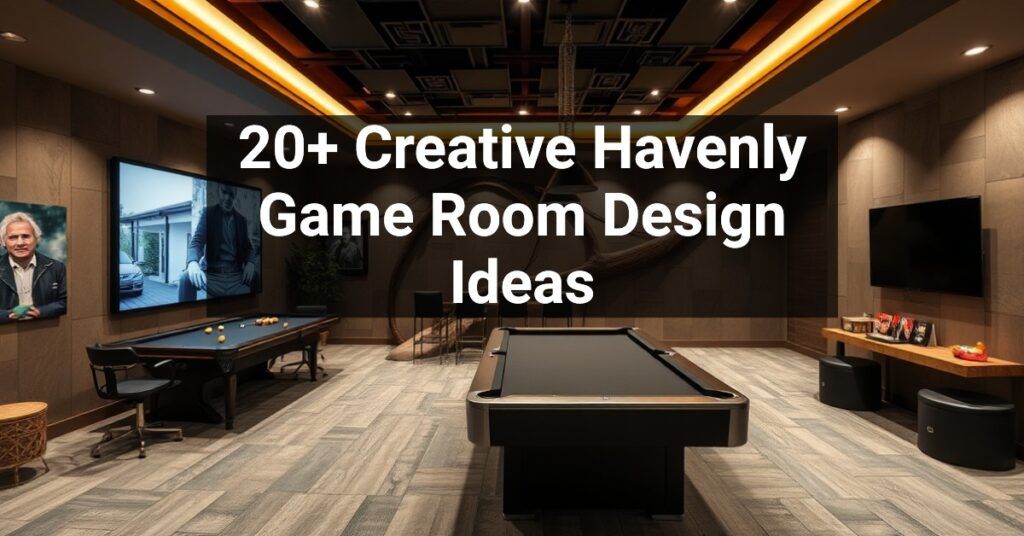 20+ Creative Havenly Game Room Design Ideas