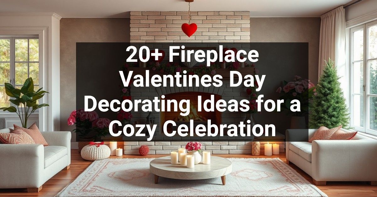 20+ Fireplace Valentines Day Decorating Ideas for a Cozy Celebration