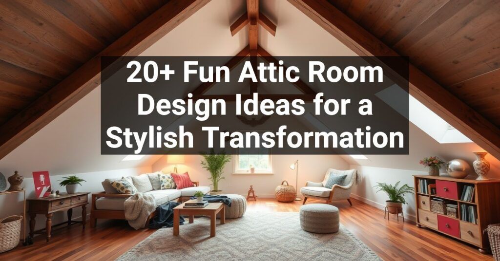 20+ Fun Attic Room Design Ideas for a Stylish Transformation