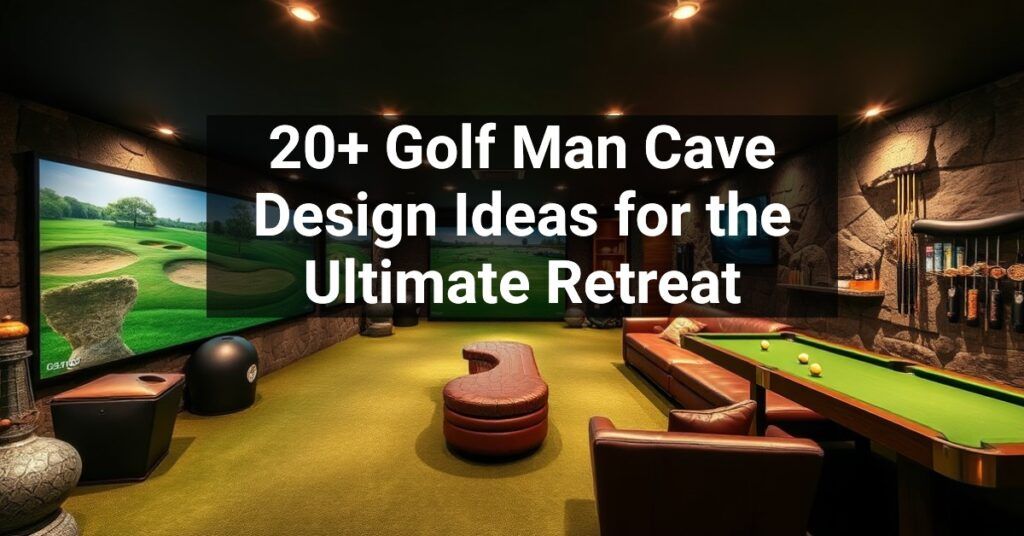 20+ Golf Man Cave Design Ideas for the Ultimate Retreat