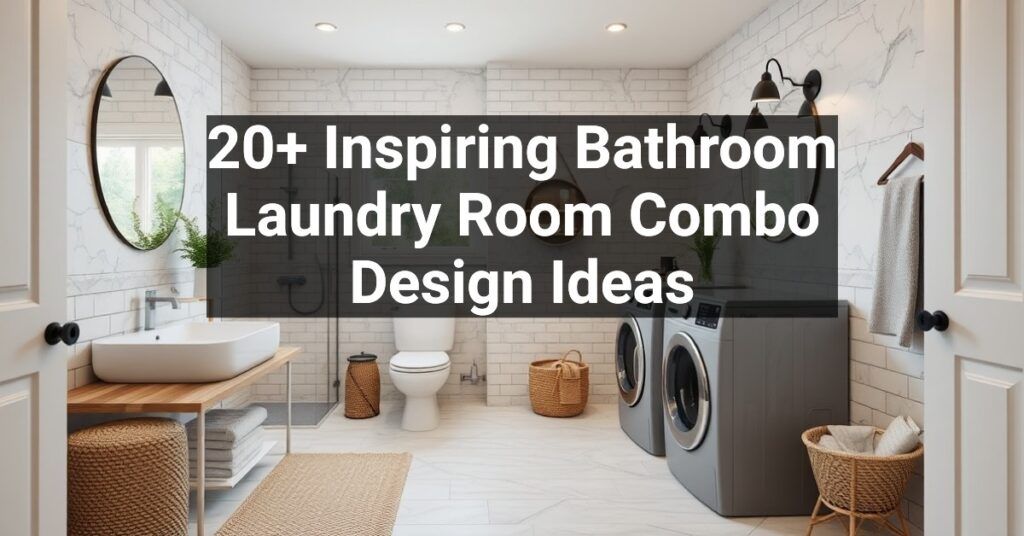 20+ Inspiring Bathroom Laundry Room Combo Design Ideas