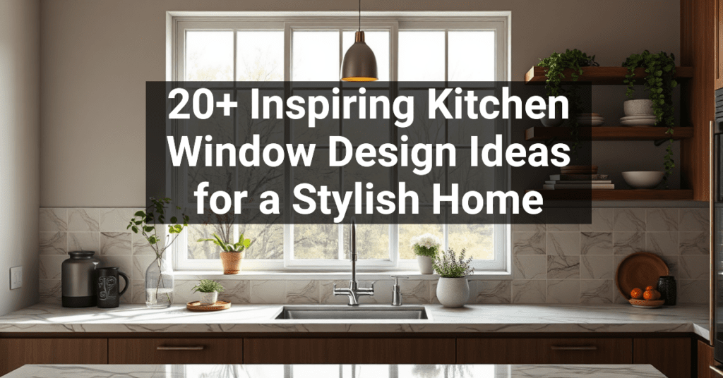 20+ Inspiring Kitchen Window Design Ideas for a Stylish Home