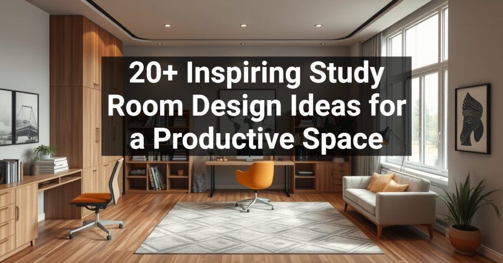 20+ Inspiring Study Room Design Ideas for a Productive Space