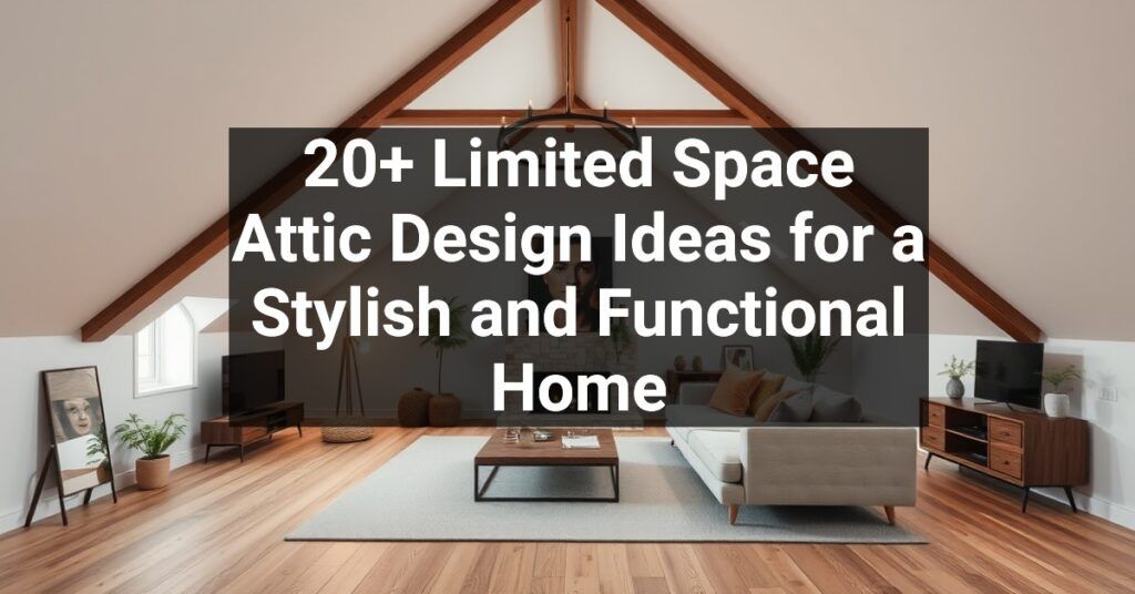 20+ Limited Space Attic Design Ideas for a Stylish and Functional Home