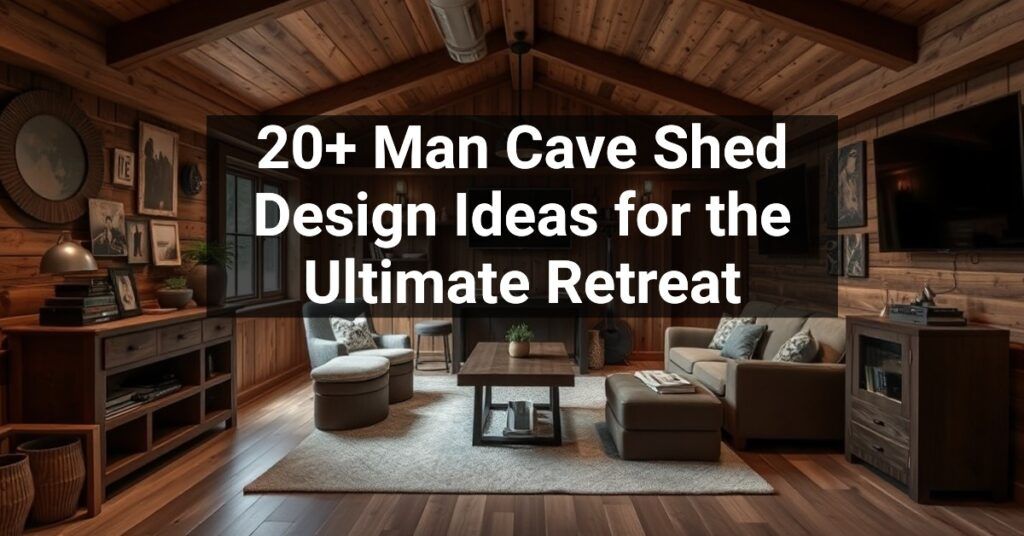 20+ Man Cave Shed Design Ideas for the Ultimate Retreat