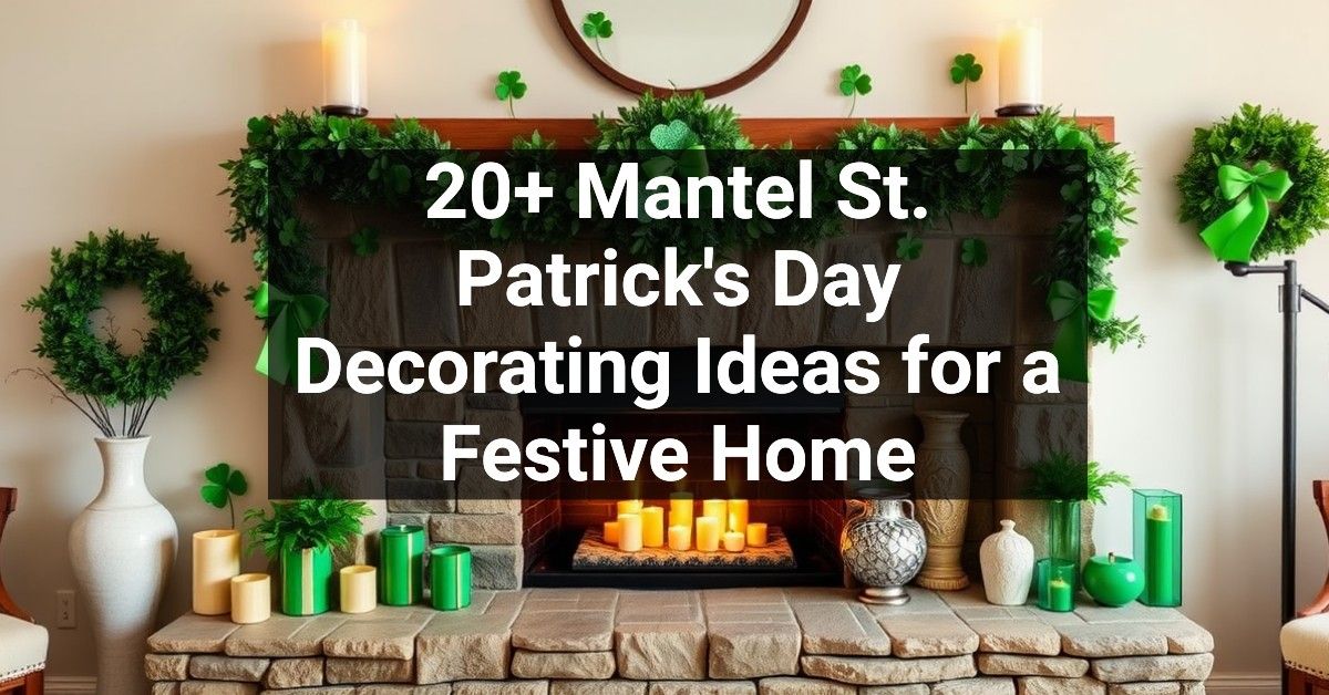 20+ Mantel St. Patrick's Day Decorating Ideas for a Festive Home