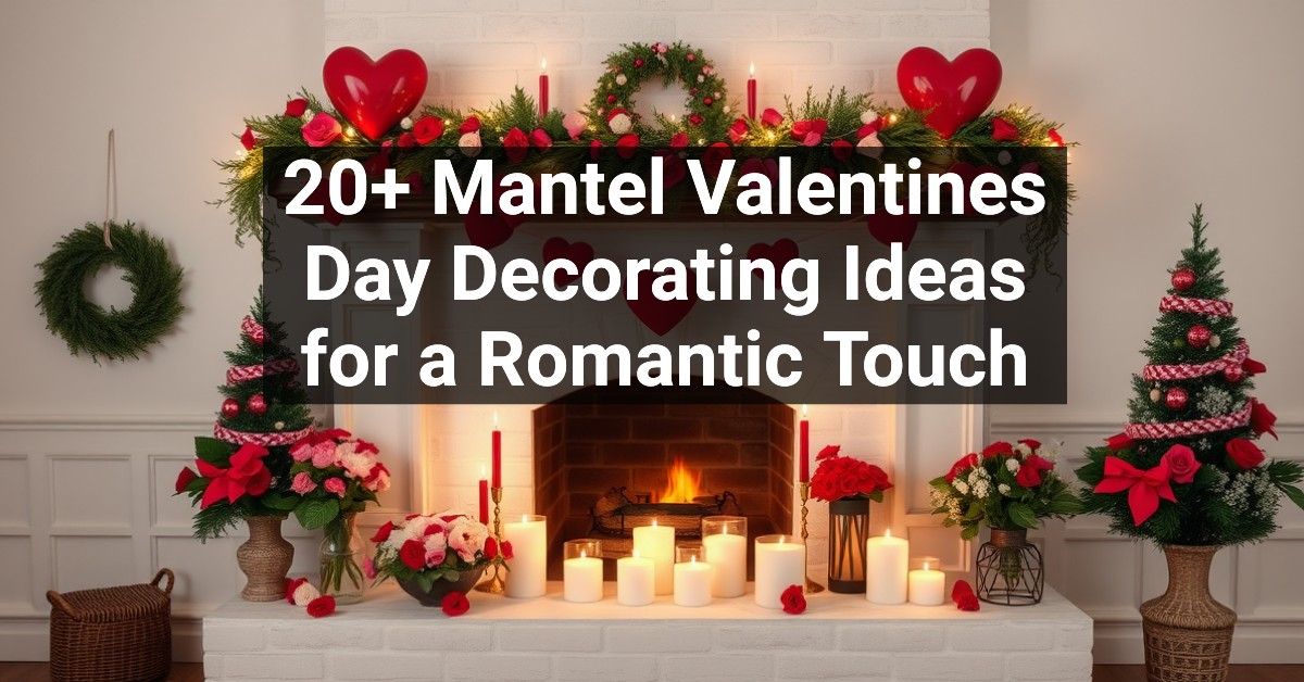 20+ Mantel Valentines Day Decorating Ideas for a Romantic Touch