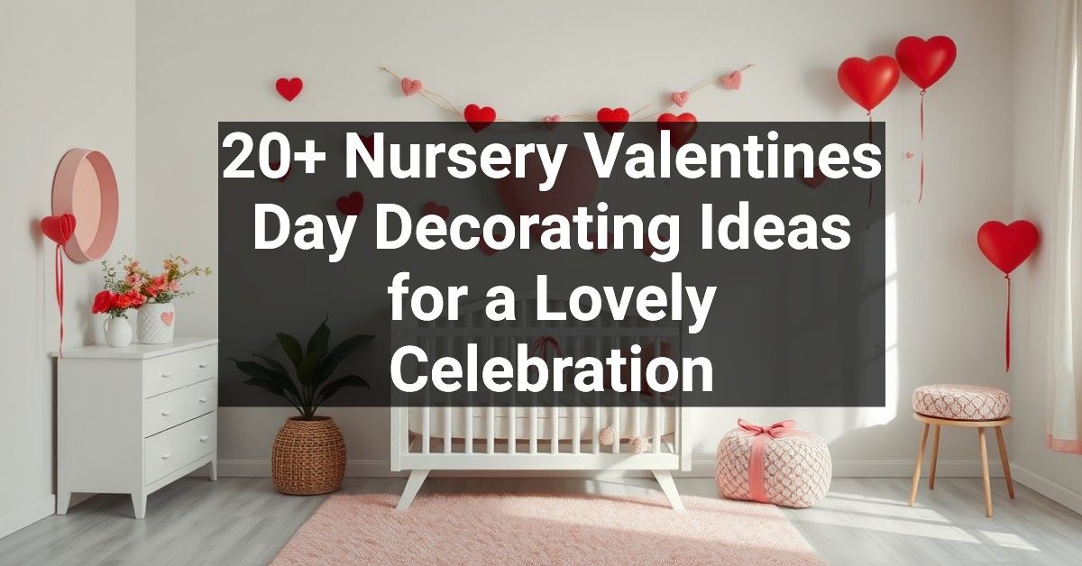 20+ Nursery Valentines Day Decorating Ideas for a Lovely Celebration