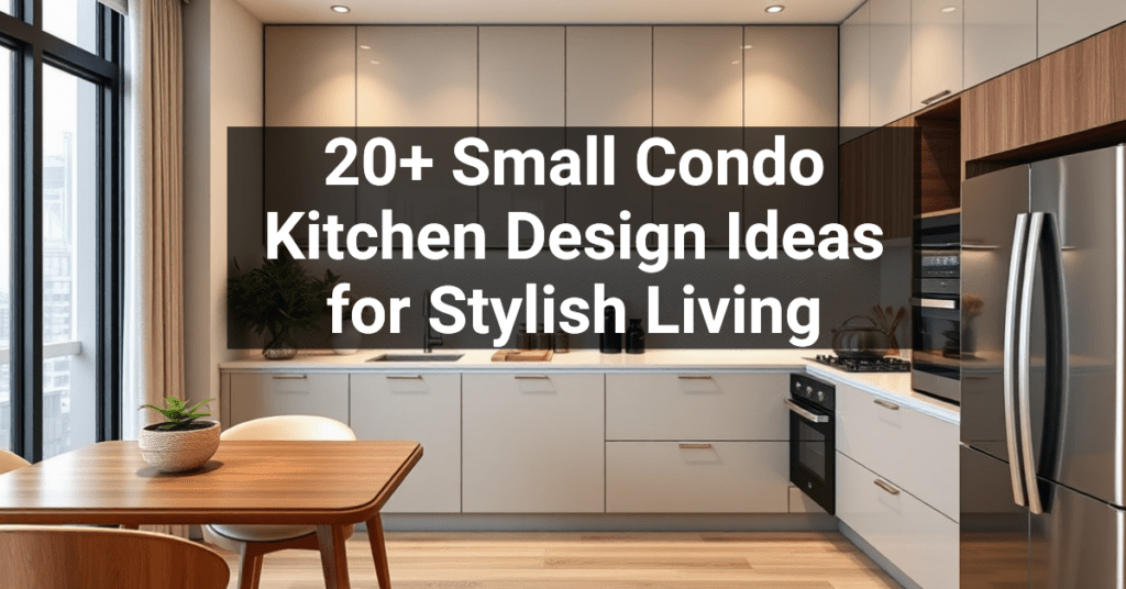 20+ Small Condo Kitchen Design Ideas for Stylish Living