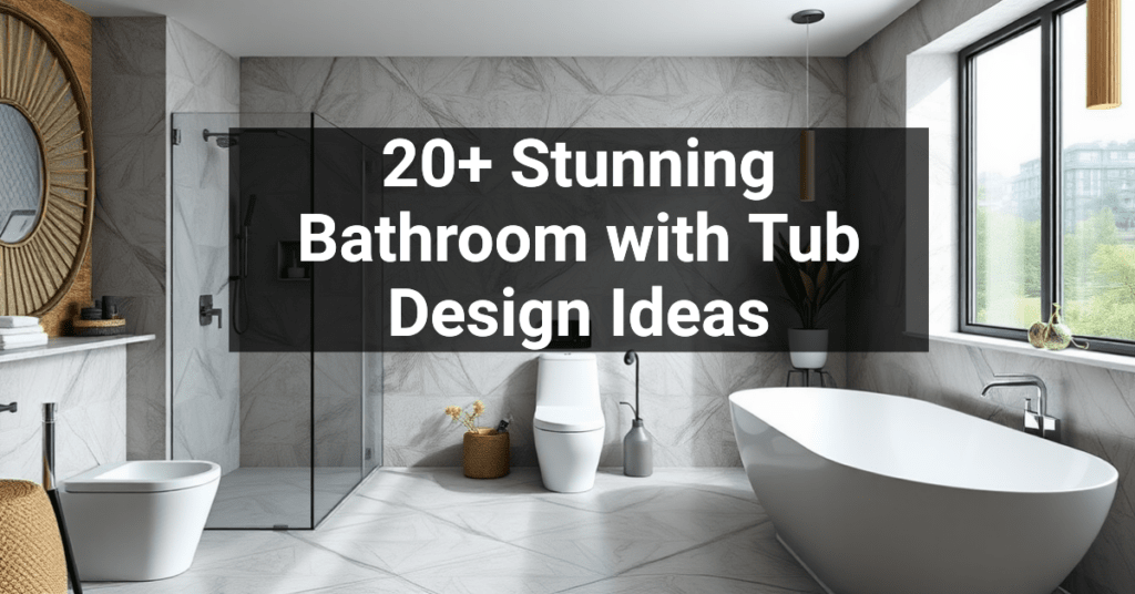 20+ Stunning Bathroom with Tub Design Ideas