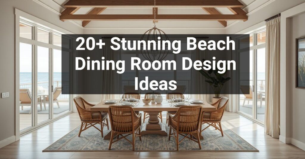 20+ Stunning Beach Dining Room Design Ideas