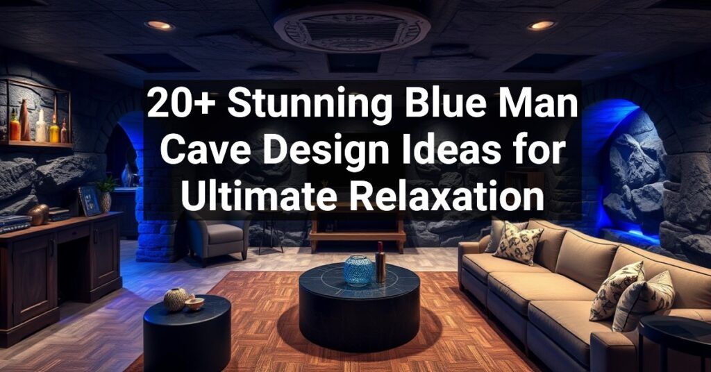 20+ Stunning Blue Man Cave Design Ideas for Ultimate Relaxation