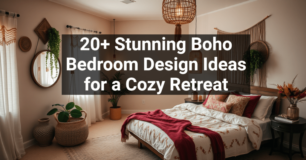 20+ Stunning Boho Bedroom Design Ideas for a Cozy Retreat