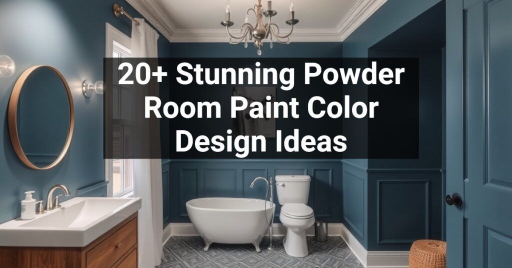 20+ Stunning Powder Room Paint Color Design Ideas