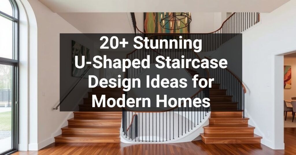 20+ Stunning U-Shaped Staircase Design Ideas for Modern Homes