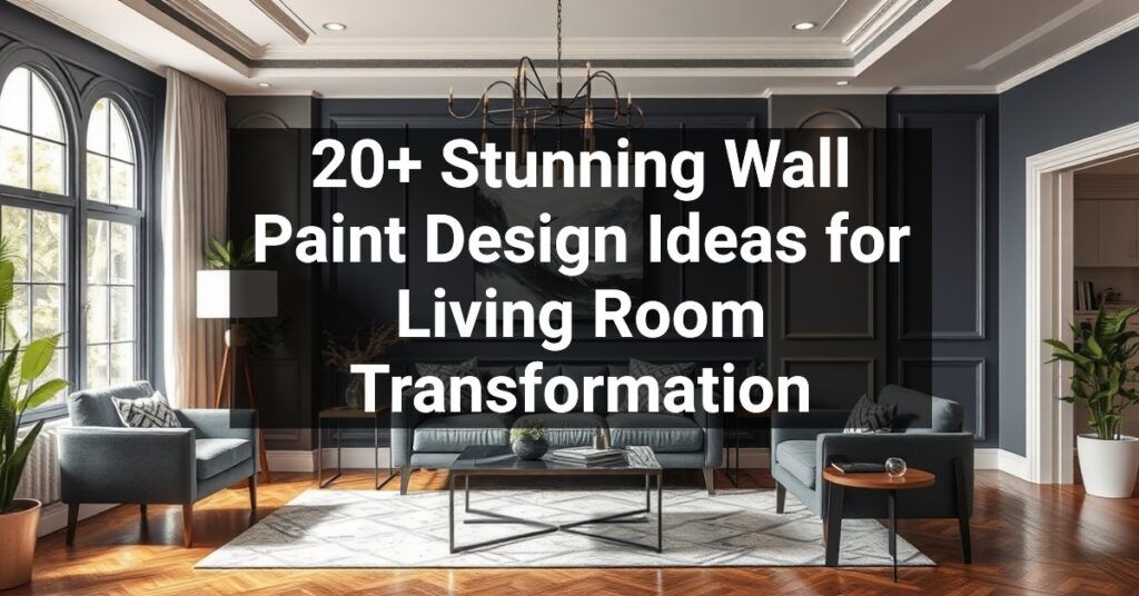 20+ Stunning Wall Paint Design Ideas for Living Room Transformation