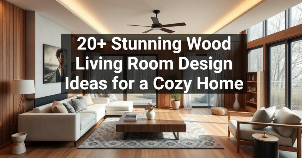 20+ Stunning Wood Living Room Design Ideas for a Cozy Home