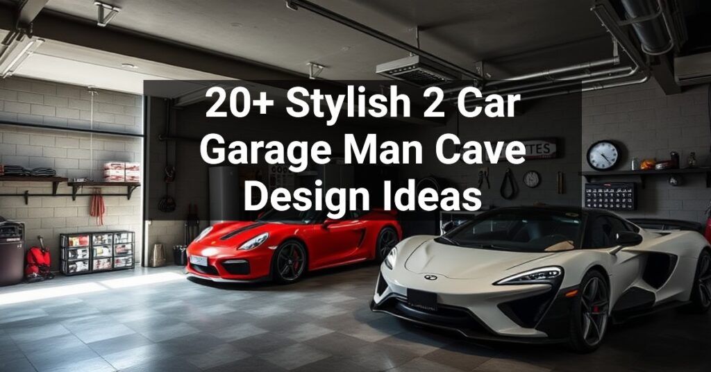 20+ Stylish 2 Car Garage Man Cave Design Ideas