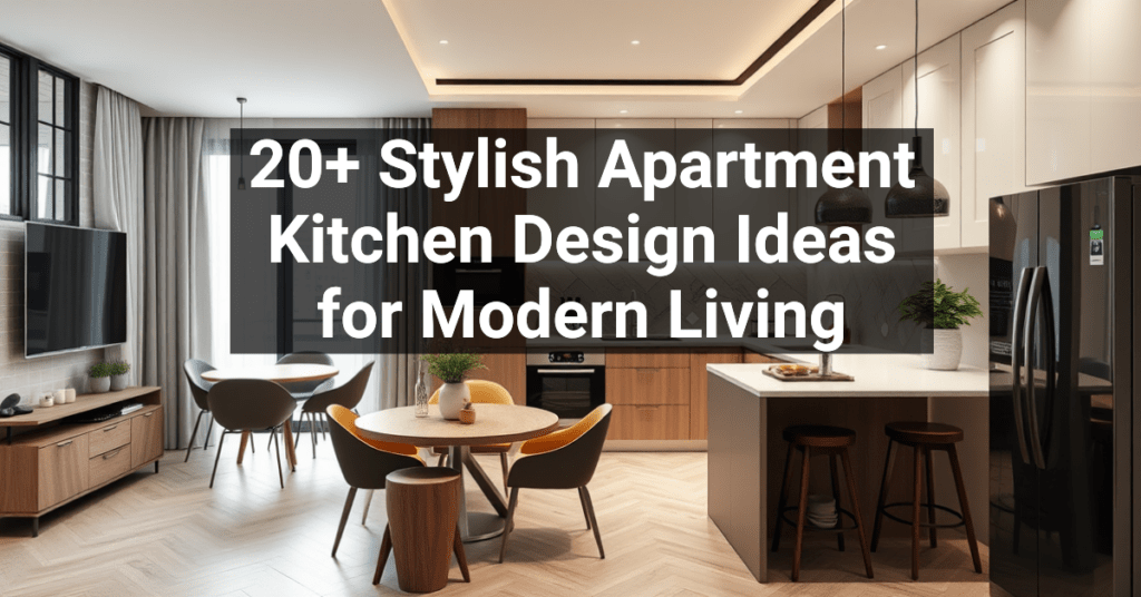 20+ Stylish Apartment Kitchen Design Ideas for Modern Living