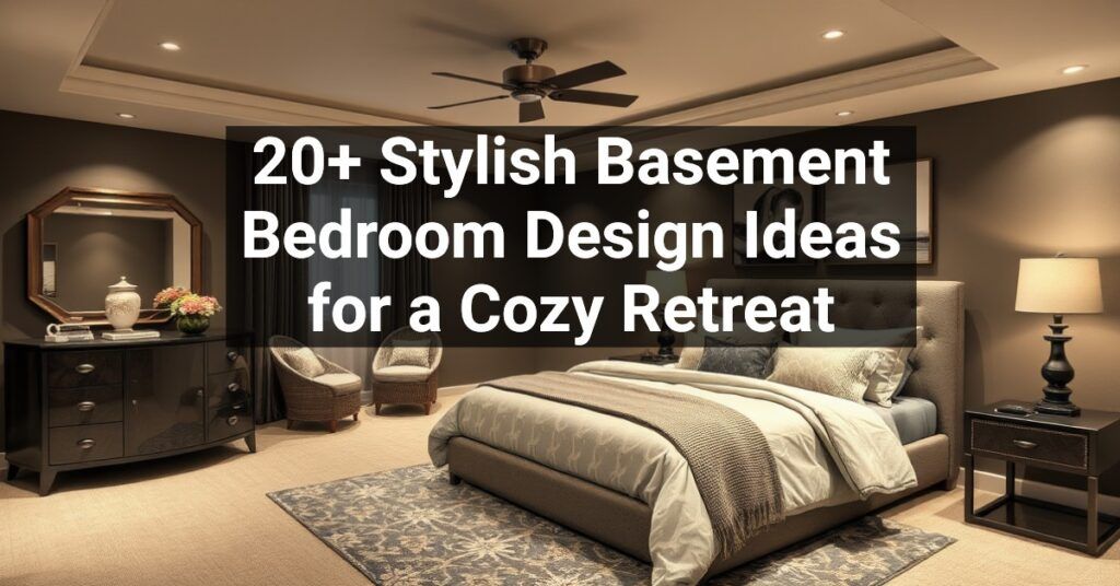 20+ Stylish Basement Bedroom Design Ideas for a Cozy Retreat