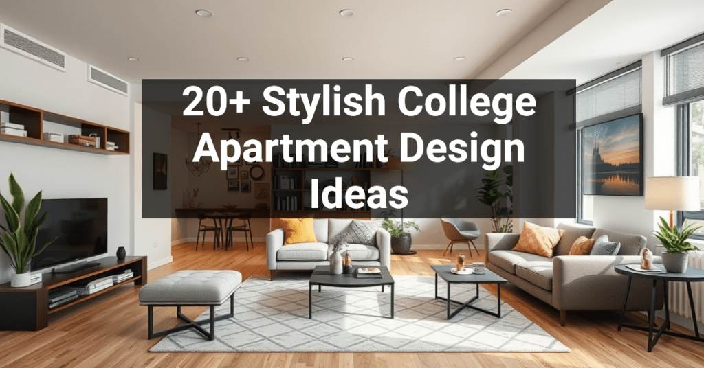 20+ Stylish College Apartment Design Ideas