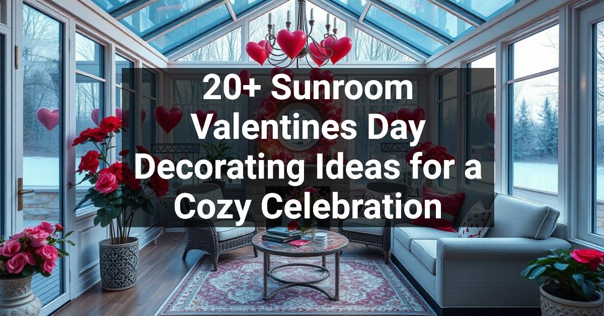 20+ Sunroom Valentines Day Decorating Ideas for a Cozy Celebration