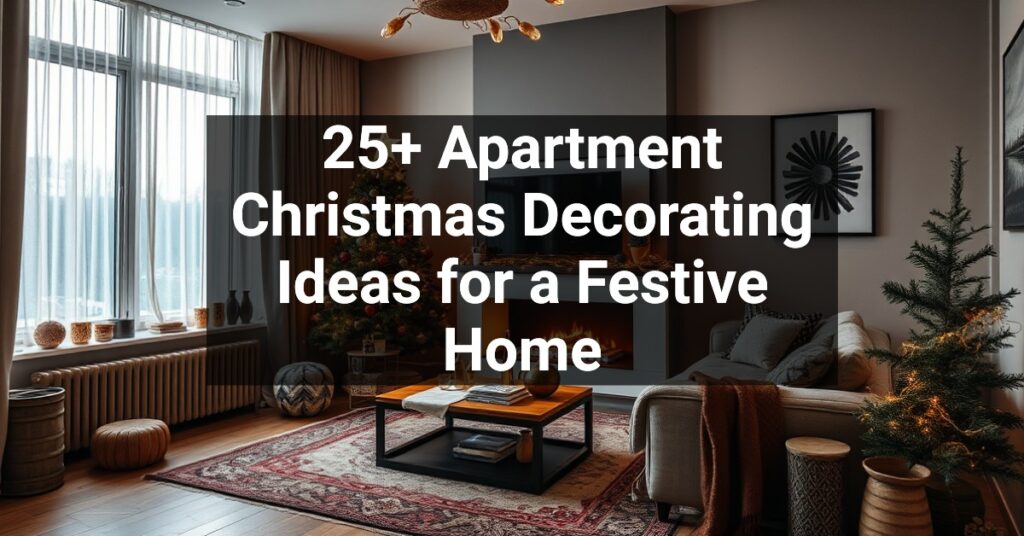 25+ Apartment Christmas Decorating Ideas for a Festive Home