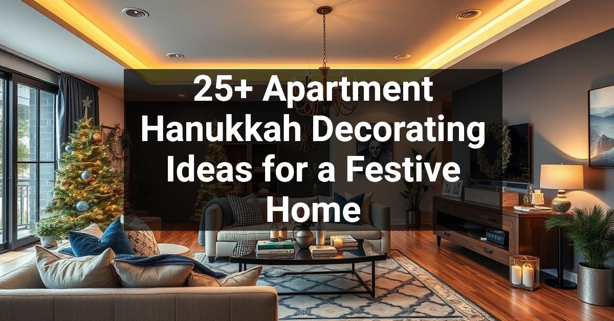 25+ Apartment Hanukkah Decorating Ideas for a Festive Home