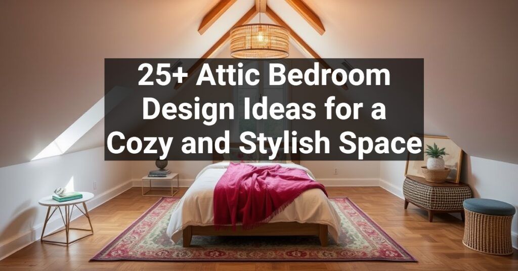 25+ Attic Bedroom Design Ideas for a Cozy and Stylish Space