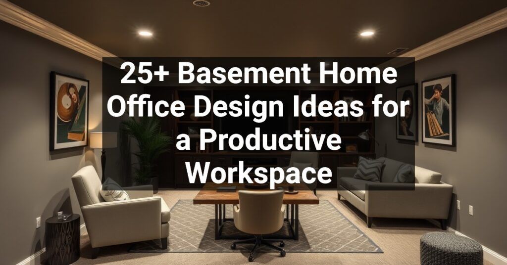 25+ Basement Home Office Design Ideas for a Productive Workspace