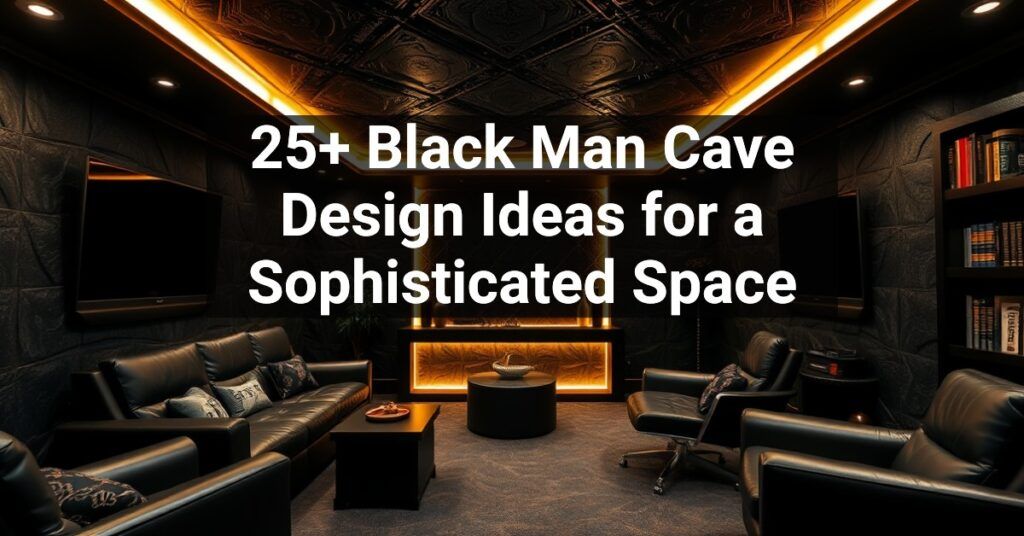 25+ Black Man Cave Design Ideas for a Sophisticated Space