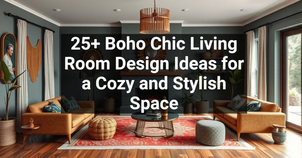 25+ Boho Chic Living Room Design Ideas for a Cozy and Stylish Space