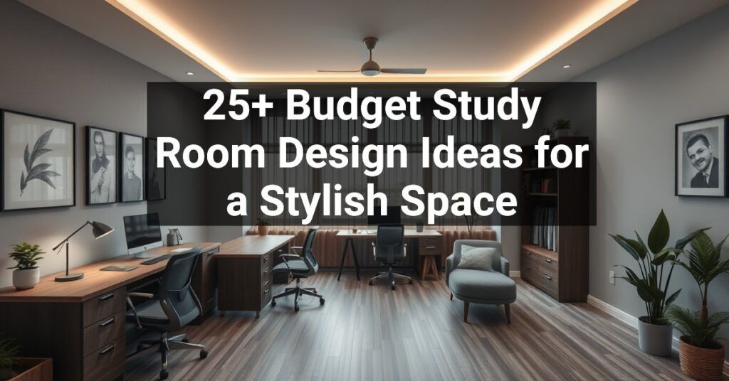 25+ Budget Study Room Design Ideas for a Stylish Space