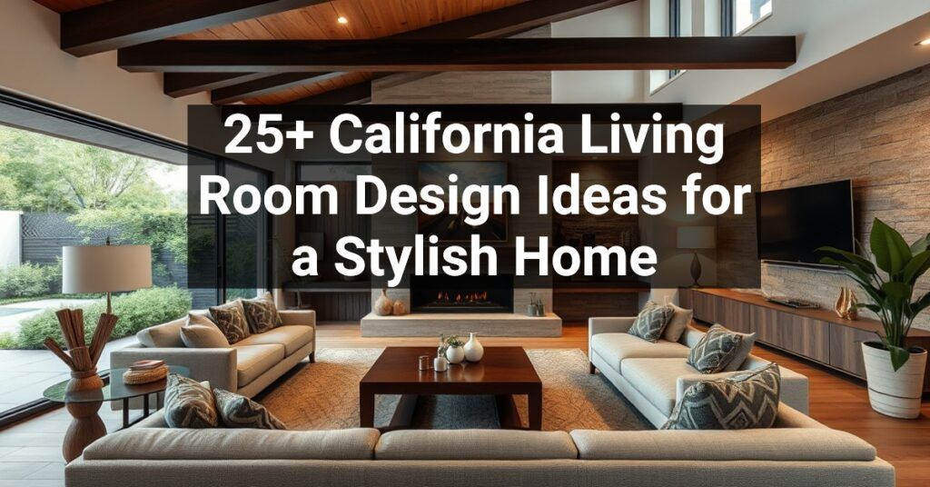 25+ California Living Room Design Ideas for a Stylish Home