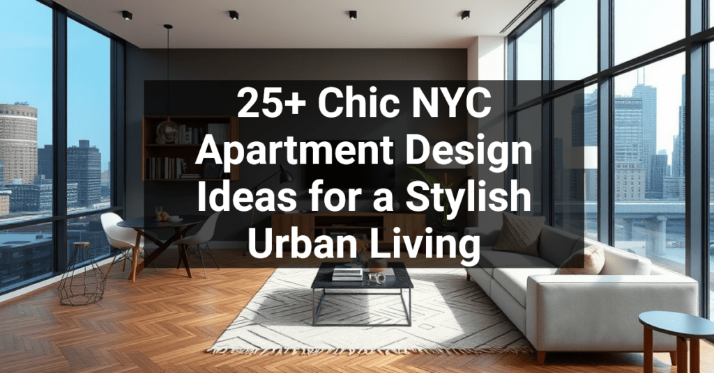 25+ Chic NYC Apartment Design Ideas for a Stylish Urban Living