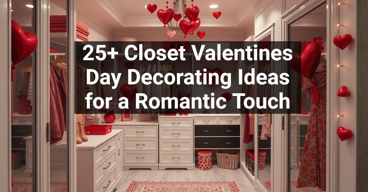 25+ Closet Valentines Day Decorating Ideas for a Romantic Touch