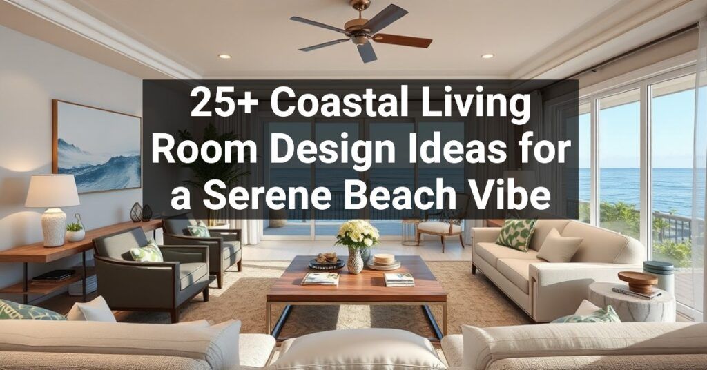 25+ Coastal Living Room Design Ideas for a Serene Beach Vibe