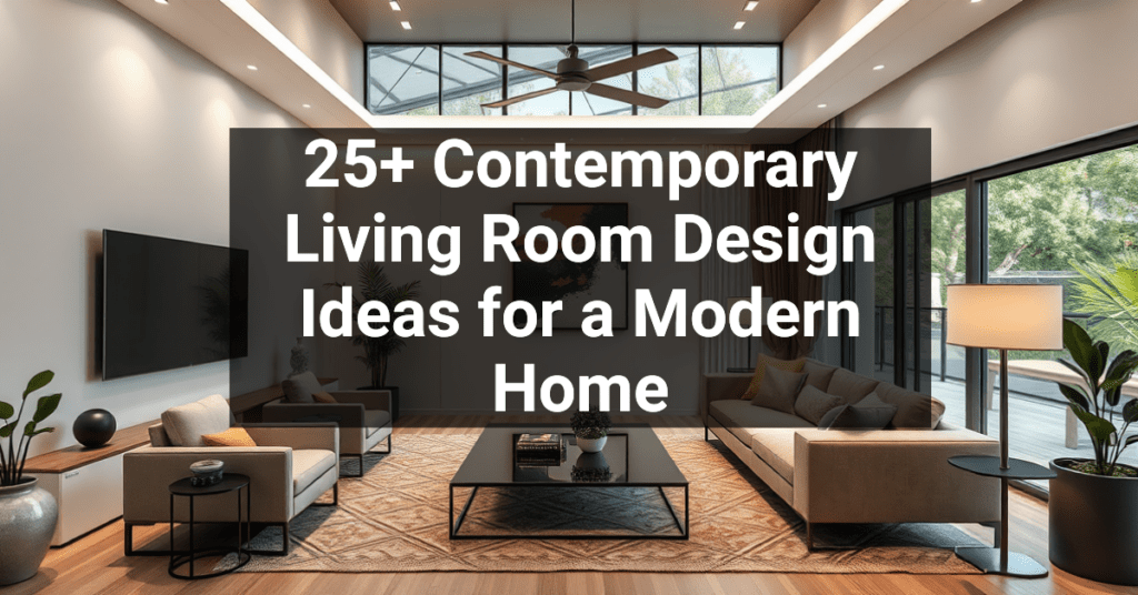 25+ Contemporary Living Room Design Ideas for a Modern Home