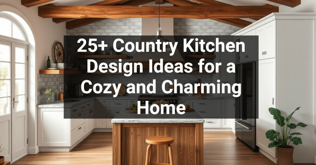 25+ Country Kitchen Design Ideas for a Cozy and Charming Home