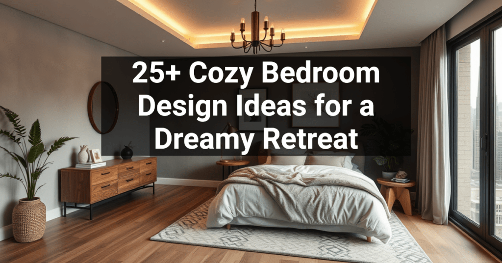 25+ Cozy Bedroom Design Ideas for a Dreamy Retreat