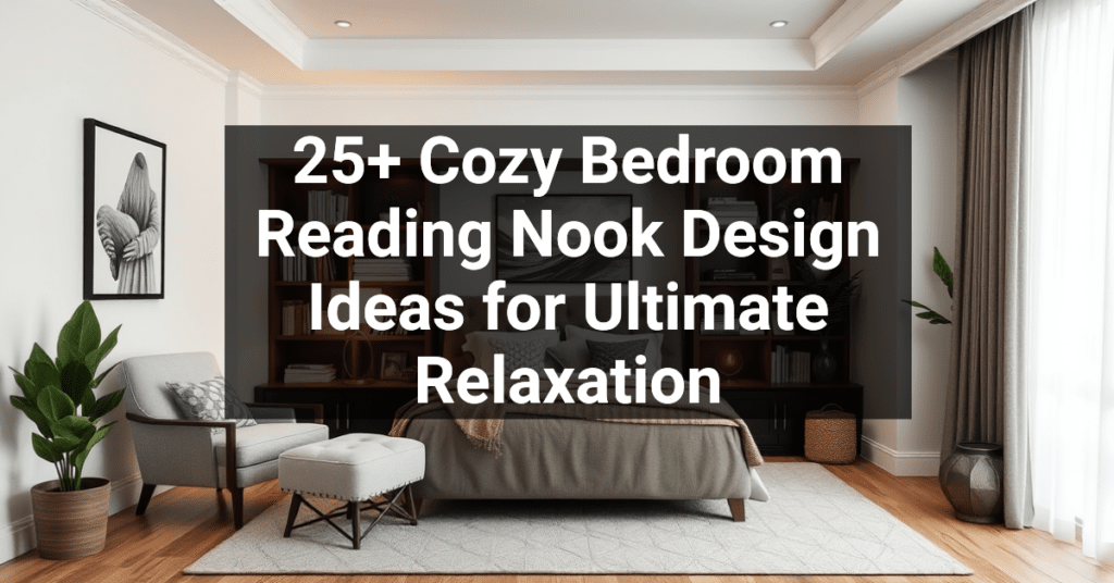 25+ Cozy Bedroom Reading Nook Design Ideas for Ultimate Relaxation