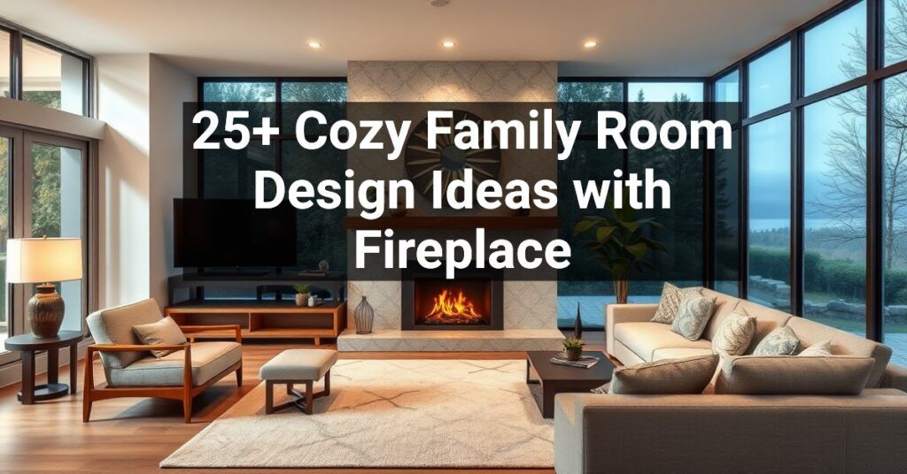 25+ Cozy Family Room Design Ideas with Fireplace